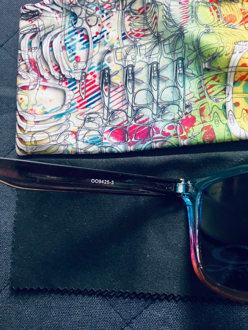 オークリー　OAKLEY フロッグスキン　サングラス ミラー 純正偏光レンズ