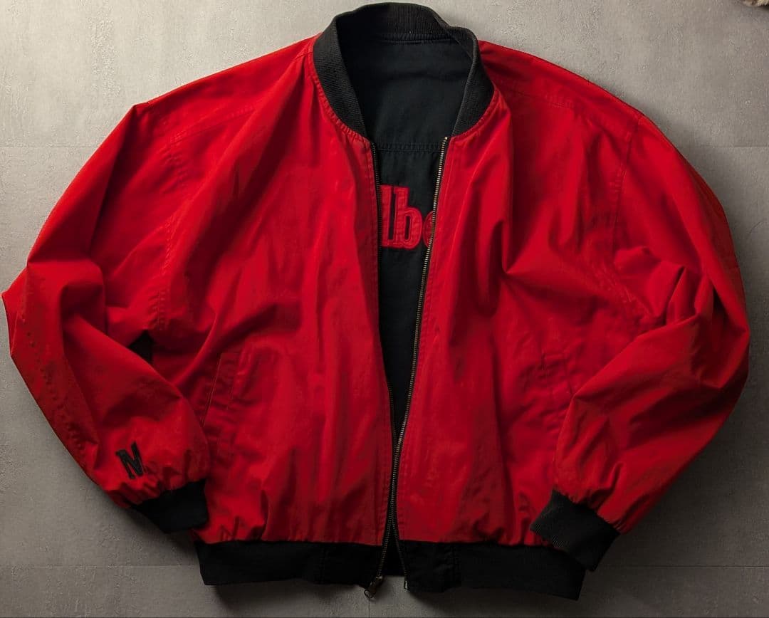 ゴ*ス様 【希少美品】OLD Marlboro/ リバーシブル/ MA-1/ L