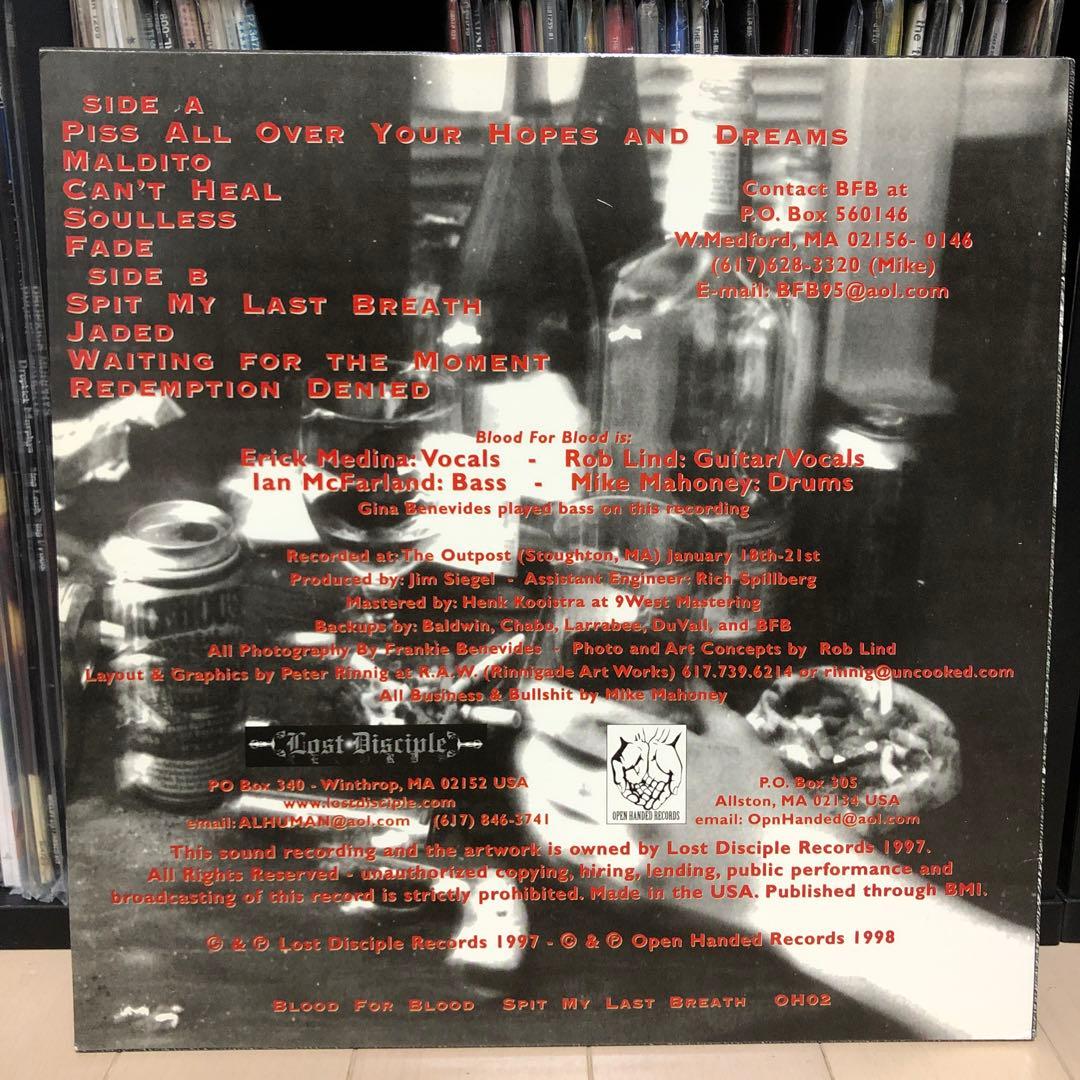 洋楽 BLOOD FOR BLOOD /SPIT MY LAST BREATH