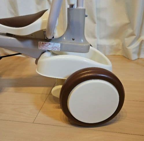 iimo イーモ 三輪車 #02 押し棒付き ホワイト 折りたたみ 子供用