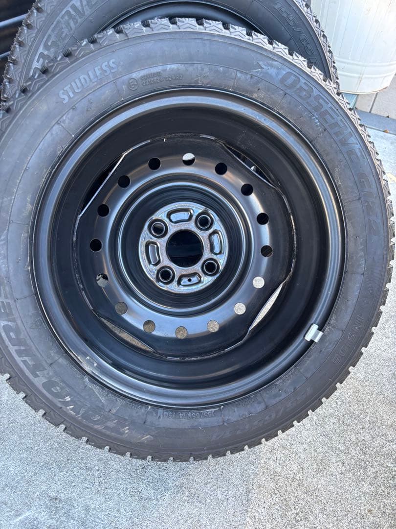 【4本】未使用　トーヨー GIZ2 155/65R14 スタッドレス ホイール付