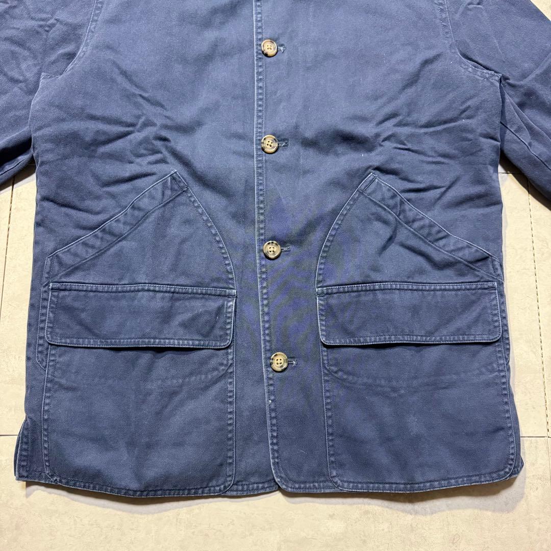 00s GAP ハンティングジャケット カバーオール 襟レザー コーデュロイ