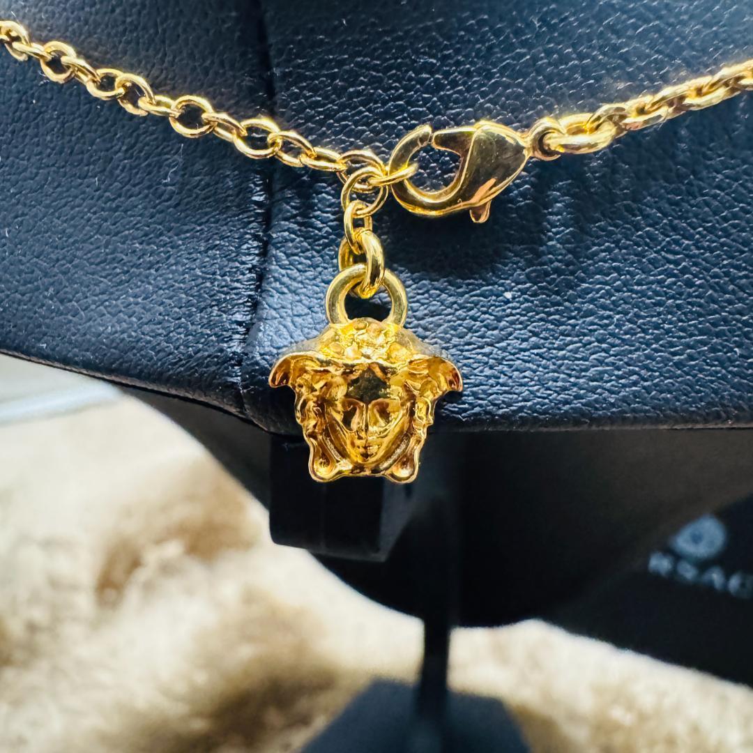 【箱付】Versace ヴェルサーチ メデューサ ネックレス ゴールド Y2K